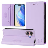 RC01 Dual-Folded Magnetic Suction RFID Leather Phone Case, For iPhone 16 Pro, For iPhone 16 Plus, For iPhone 16, For iPhone 15 Pro Max, For iPhone 15 Pro, For iPhone 15 Plus