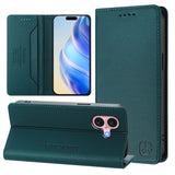 RC01 Dual-Folded Magnetic Suction RFID Leather Phone Case, For iPhone 16 Pro, For iPhone 16 Plus, For iPhone 16, For iPhone 15 Pro Max, For iPhone 15 Pro, For iPhone 15 Plus