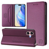 RC01 Dual-Folded Magnetic Suction RFID Leather Phone Case, For iPhone 16 Pro, For iPhone 16 Plus, For iPhone 16, For iPhone 15 Pro Max, For iPhone 15 Pro, For iPhone 15 Plus