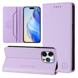 RC01 Dual-Folded Magnetic Suction RFID Leather Phone Case, For iPhone 16 Pro, For iPhone 16 Plus, For iPhone 16, For iPhone 15 Pro Max, For iPhone 15 Pro, For iPhone 15 Plus