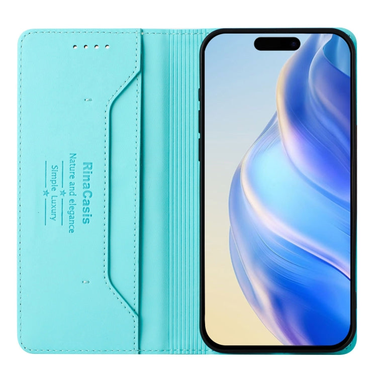 RC01 Dual-Folded Magnetic Suction RFID Leather Phone Case, For iPhone 15, For iPhone 14 Plus, For iPhone 14 / 13, For iPhone 14 Pro, For iPhone 14 Pro Max, For iPhone 7 / 8 / SE 2022