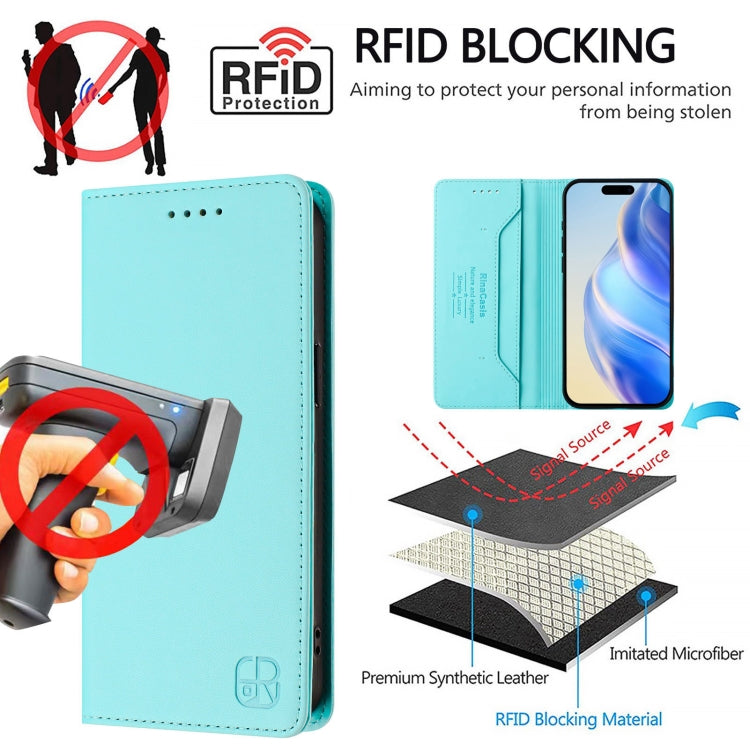 RC01 Dual-Folded Magnetic Suction RFID Leather Phone Case, For iPhone 13 Pro Max, For iPhone 13 Pro, For iPhone 13 mini, For iPhone 12 / 12 Pro, For iPhone 12 Pro Max, For iPhone 12 mini