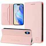 RC01 Dual-Folded Magnetic Suction RFID Leather Phone Case, For iPhone 11 Pro Max, For iPhone 11, For iPhone 11 Pro, For iPhone X / XS, For iPhone XR, For iPhone XS Max