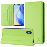 RC01 Dual-Folded Magnetic Suction RFID Leather Phone Case, For iPhone 11 Pro Max, For iPhone 11, For iPhone 11 Pro, For iPhone X / XS, For iPhone XR, For iPhone XS Max