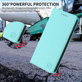 RC01 Dual-Folded Magnetic Suction RFID Leather Phone Case, For iPhone 7 Plus / 8 Plus