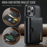 DG.MING M6 Series RFID Tri-fold Card Bag Removable Leather Phone Case, For iPhone 13 Pro, For iPhone 13, For iPhone 12, For iPhone 12 Pro Max, For iPhone 12 Pro, For iPhone 11 Pro Max, For iPhone 11, For iPhone 11 Pro
