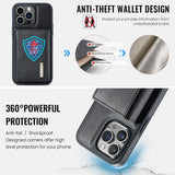DG.MING M6 Series RFID Tri-fold Card Bag Removable Leather Phone Case, For iPhone 13 Pro, For iPhone 13, For iPhone 12, For iPhone 12 Pro Max, For iPhone 12 Pro, For iPhone 11 Pro Max, For iPhone 11, For iPhone 11 Pro