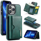 DG.MING M6 Series RFID Tri-fold Card Bag Removable Leather Phone Case, For iPhone 13 Pro, For iPhone 13, For iPhone 12, For iPhone 12 Pro Max, For iPhone 12 Pro, For iPhone 11 Pro Max, For iPhone 11, For iPhone 11 Pro