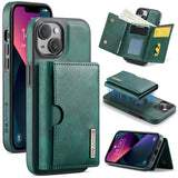 DG.MING M6 Series RFID Tri-fold Card Bag Removable Leather Phone Case, For iPhone 13 Pro, For iPhone 13, For iPhone 12, For iPhone 12 Pro Max, For iPhone 12 Pro, For iPhone 11 Pro Max, For iPhone 11, For iPhone 11 Pro