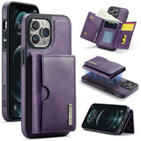 DG.MING M6 Series RFID Tri-fold Card Bag Removable Leather Phone Case, For iPhone 13 Pro, For iPhone 13, For iPhone 12, For iPhone 12 Pro Max, For iPhone 12 Pro, For iPhone 11 Pro Max, For iPhone 11, For iPhone 11 Pro