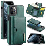 DG.MING M6 Series RFID Tri-fold Card Bag Removable Leather Phone Case, For iPhone 13 Pro, For iPhone 13, For iPhone 12, For iPhone 12 Pro Max, For iPhone 12 Pro, For iPhone 11 Pro Max, For iPhone 11, For iPhone 11 Pro