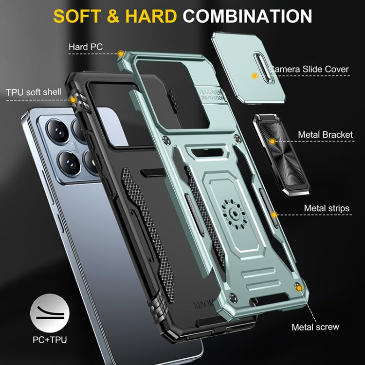 Armor PC Hybrid TPU Camera Shield Phone Case, For Xiaomi 14T