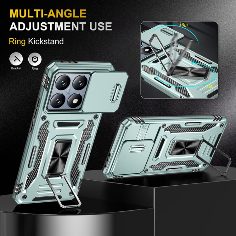 Armor PC Hybrid TPU Camera Shield Phone Case, For Xiaomi 14T