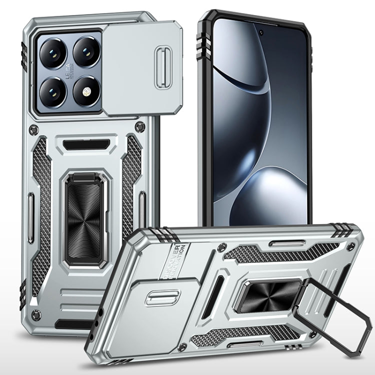 Armor PC Hybrid TPU Camera Shield Phone Case, For Xiaomi 14T
