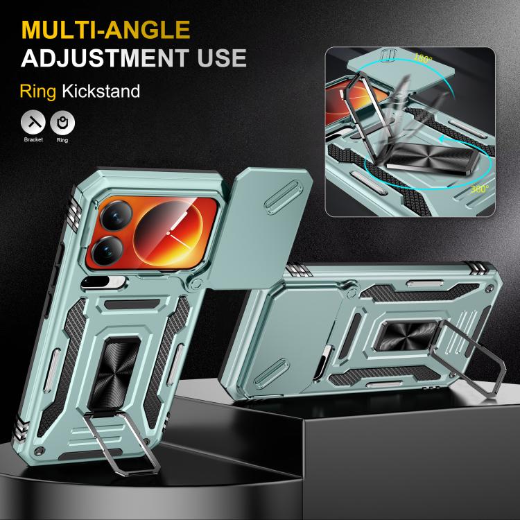 Armor PC Hybrid TPU Camera Shield Phone Case, For Xiaomi 17 Pro Max, For Xiaomi 17 Pro, For Xiaomi 17, For Xiaomi 15T Pro, For Xiaomi 15T, For Xiaomi 14T Pro