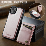AutSpace A12 MagSafe Magnetic RFID Card Bag Phone Case, For iPhone 13, For iPhone 12 / 12 Pro, For iPhone 12 Pro Max