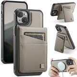AutSpace A12 MagSafe Magnetic RFID Card Bag Phone Case, For iPhone 13, For iPhone 12 / 12 Pro, For iPhone 12 Pro Max