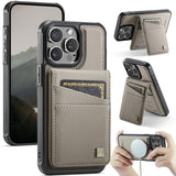AutSpace A12 MagSafe Magnetic RFID Card Bag Phone Case, For iPhone 13, For iPhone 12 / 12 Pro, For iPhone 12 Pro Max