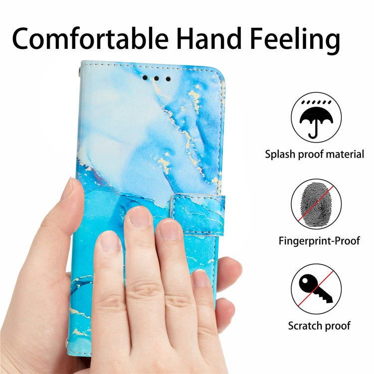 Painted Marble Pattern Leather Phone Case, For Xiaomi Poco M6 Pro 5G, For Xiaomi 13T / 13T Pro