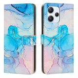 Painted Marble Pattern Leather Phone Case, For Xiaomi Poco M6 Pro 5G, For Xiaomi 13T / 13T Pro
