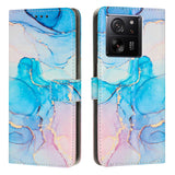 Painted Marble Pattern Leather Phone Case, For Xiaomi Poco M6 Pro 5G, For Xiaomi 13T / 13T Pro