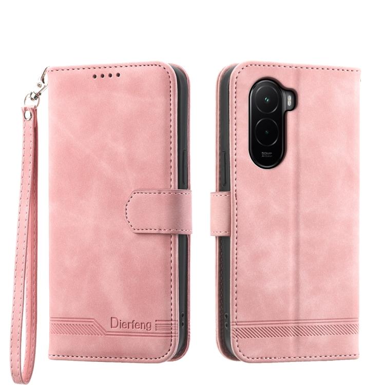 Dierfeng Dream Line TPU Hybrid PU Leather Phone Case, For Xiaomi 17 Pro Max, For Xiaomi 17 Pro, For Xiaomi 17, For Xiaomi Poco M7 4G 169mm, For Xiaomi Poco M7 4G 171mm, For Xiaomi 15T Pro 5G, For Xiaomi 15T 5G, For Xiaomi 15 Ultra