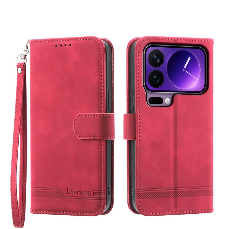 Dierfeng Dream Line TPU Hybrid PU Leather Phone Case, For Xiaomi 17 Pro Max, For Xiaomi 17 Pro, For Xiaomi 17, For Xiaomi Poco M7 4G 169mm, For Xiaomi Poco M7 4G 171mm, For Xiaomi 15T Pro 5G, For Xiaomi 15T 5G, For Xiaomi 15 Ultra