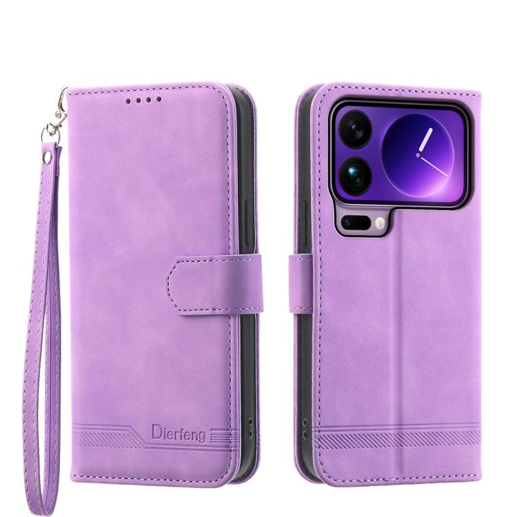 Dierfeng Dream Line TPU Hybrid PU Leather Phone Case, For Xiaomi 17 Pro Max, For Xiaomi 17 Pro, For Xiaomi 17, For Xiaomi Poco M7 4G 169mm, For Xiaomi Poco M7 4G 171mm, For Xiaomi 15T Pro 5G, For Xiaomi 15T 5G, For Xiaomi 15 Ultra