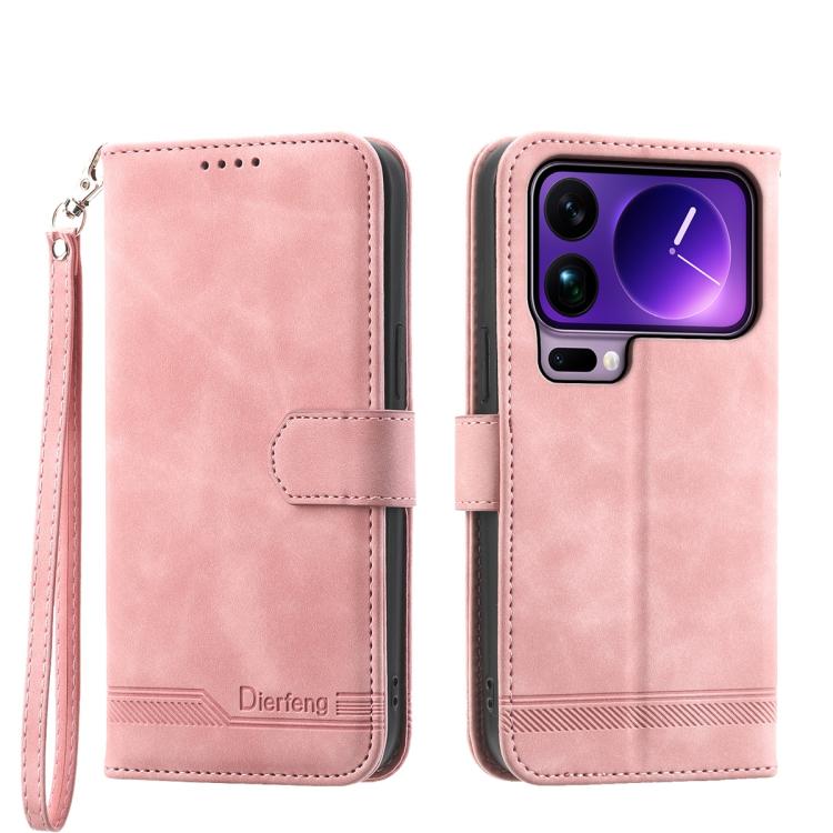 Dierfeng Dream Line TPU Hybrid PU Leather Phone Case, For Xiaomi 17 Pro Max, For Xiaomi 17 Pro, For Xiaomi 17, For Xiaomi Poco M7 4G 169mm, For Xiaomi Poco M7 4G 171mm, For Xiaomi 15T Pro 5G, For Xiaomi 15T 5G, For Xiaomi 15 Ultra