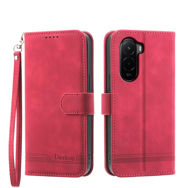 Dierfeng Dream Line TPU Hybrid PU Leather Phone Case, For Xiaomi 17 Pro Max, For Xiaomi 17 Pro, For Xiaomi 17, For Xiaomi Poco M7 4G 169mm, For Xiaomi Poco M7 4G 171mm, For Xiaomi 15T Pro 5G, For Xiaomi 15T 5G, For Xiaomi 15 Ultra