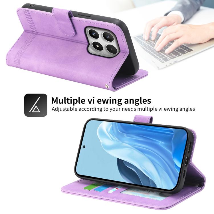 Dierfeng Dream Line TPU Hybrid PU Leather Phone Case, For Xiaomi 17 Max 5G, For Xiaomi 17T Pro 5G, For Xiaomi 17T 5G, For Xiaomi 17 Pro Max, For Xiaomi 17 Pro, For Xiaomi 17, For Xiaomi Poco M7 4G 169mm, For Xiaomi Poco M7 4G 171mm