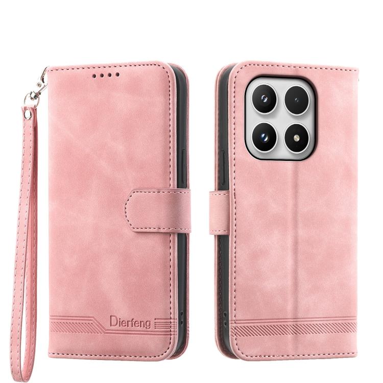 Dierfeng Dream Line TPU Hybrid PU Leather Phone Case, For Xiaomi 17 Max 5G, For Xiaomi 17T Pro 5G, For Xiaomi 17T 5G, For Xiaomi 17 Pro Max, For Xiaomi 17 Pro, For Xiaomi 17, For Xiaomi Poco M7 4G 169mm, For Xiaomi Poco M7 4G 171mm