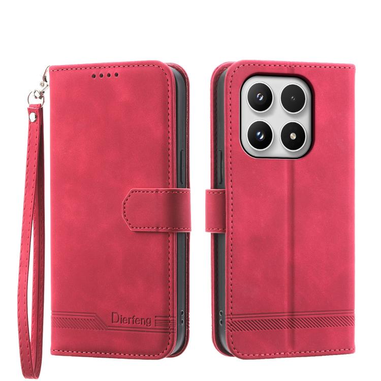 Dierfeng Dream Line TPU Hybrid PU Leather Phone Case, For Xiaomi 17 Max 5G, For Xiaomi 17T Pro 5G, For Xiaomi 17T 5G, For Xiaomi 17 Pro Max, For Xiaomi 17 Pro, For Xiaomi 17, For Xiaomi Poco M7 4G 169mm, For Xiaomi Poco M7 4G 171mm