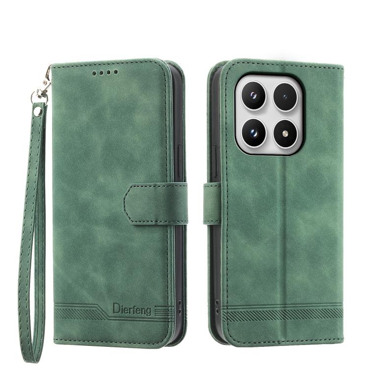 Dierfeng Dream Line TPU Hybrid PU Leather Phone Case, For Xiaomi 17 Max 5G, For Xiaomi 17T Pro 5G, For Xiaomi 17T 5G, For Xiaomi 17 Pro Max, For Xiaomi 17 Pro, For Xiaomi 17, For Xiaomi Poco M7 4G 169mm, For Xiaomi Poco M7 4G 171mm