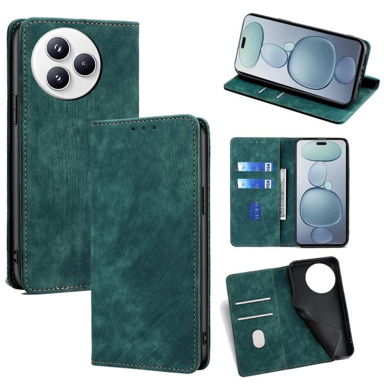 RFID Anti-theft Brush Magnetic Leather Phone Case, For Xiaomi 17 Ultra, For Xiaomi 17 Pro Max, For Xiaomi 17 Pro, For Xiaomi 17, For Xiaomi Civi 5 Pro 5G, For Xiaomi 15 Ultra, For Xiaomi 14T Pro 5G, For Xiaomi 14T 5G