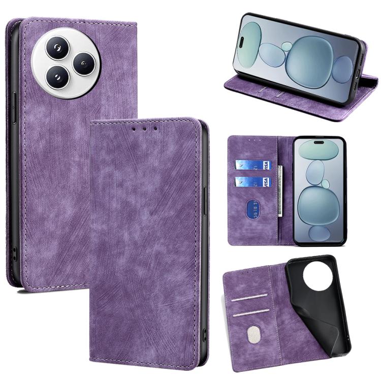 RFID Anti-theft Brush Magnetic Leather Phone Case, For Xiaomi 17 Ultra, For Xiaomi 17 Pro Max, For Xiaomi 17 Pro, For Xiaomi 17, For Xiaomi Civi 5 Pro 5G, For Xiaomi 15 Ultra, For Xiaomi 14T Pro 5G, For Xiaomi 14T 5G