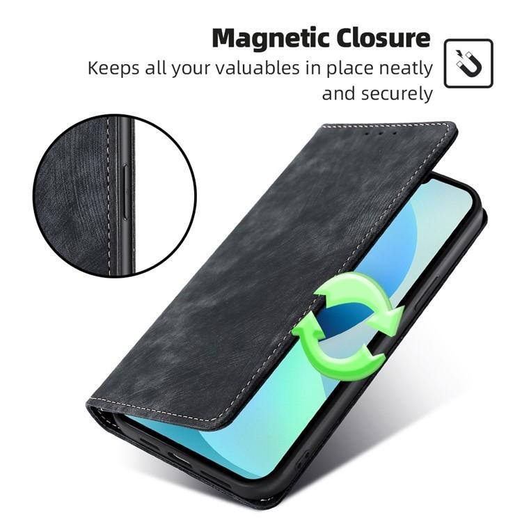RFID Anti-theft Brush Magnetic Leather Phone Case, For Xiaomi 17 Ultra, For Xiaomi 17 Pro Max, For Xiaomi 17 Pro, For Xiaomi 17, For Xiaomi Civi 5 Pro 5G, For Xiaomi 15 Ultra, For Xiaomi 14T Pro 5G, For Xiaomi 14T 5G