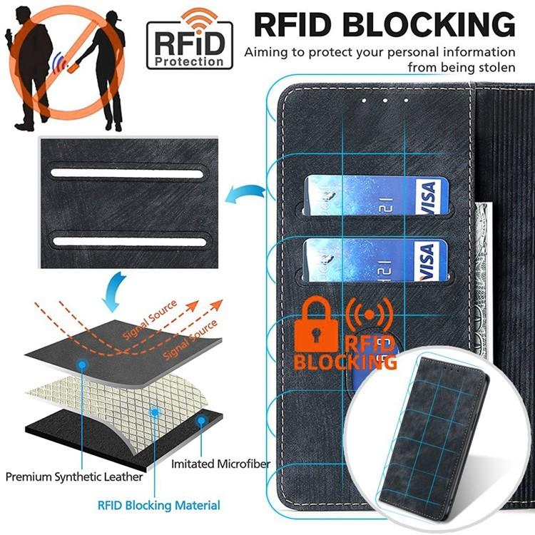 RFID Anti-theft Brush Magnetic Leather Phone Case, For Xiaomi 17 Ultra, For Xiaomi 17 Pro Max, For Xiaomi 17 Pro, For Xiaomi 17, For Xiaomi Civi 5 Pro 5G, For Xiaomi 15 Ultra, For Xiaomi 14T Pro 5G, For Xiaomi 14T 5G