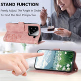 Tulips Embossed Leather Phone Case with Lanyard, For Xiaomi 15, For Xiaomi 14T Pro, For Xiaomi 14T