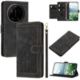 Tulips Embossed Leather Phone Case with Lanyard, For Xiaomi 17T 5G, For Xiaomi 17 Ultra, For Xiaomi 17 Pro Max, For Xiaomi 17 Pro, For Xiaomi 17, For Xiaomi 15T Pro, For Xiaomi 15T, For Xiaomi 15 Pro