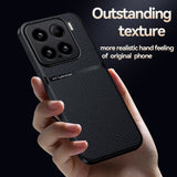 Litchi Leather Magnetic Full Coverage Shockproof Phone Case, For Xiaomi 15, For Xiaomi 14T Pro, For Xiaomi 14T, For Xiaomi 14 Ultra, For Xiaomi 14 Pro, For Xiaomi 14, For Xiaomi 13 Pro, For Xiaomi 13