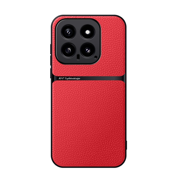 Litchi Leather Magnetic Full Coverage Shockproof Phone Case, For Xiaomi 15, For Xiaomi 14T Pro, For Xiaomi 14T, For Xiaomi 14 Ultra, For Xiaomi 14 Pro, For Xiaomi 14, For Xiaomi 13 Pro, For Xiaomi 13