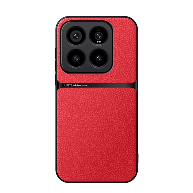 Litchi Leather Magnetic Full Coverage Shockproof Phone Case, For Xiaomi 15, For Xiaomi 14T Pro, For Xiaomi 14T, For Xiaomi 14 Ultra, For Xiaomi 14 Pro, For Xiaomi 14, For Xiaomi 13 Pro, For Xiaomi 13
