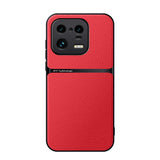 Litchi Leather Magnetic Full Coverage Shockproof Phone Case, For Xiaomi 15, For Xiaomi 14T Pro, For Xiaomi 14T, For Xiaomi 14 Ultra, For Xiaomi 14 Pro, For Xiaomi 14, For Xiaomi 13 Pro, For Xiaomi 13