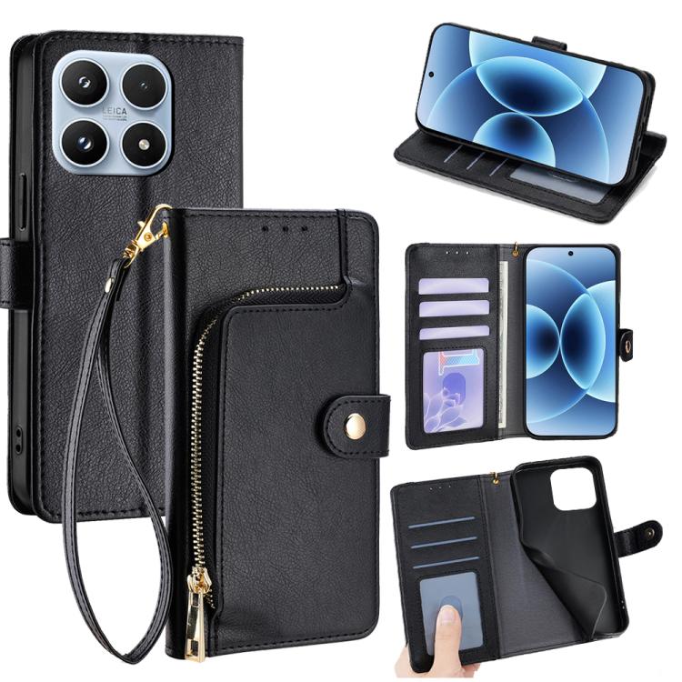Zipper Bag Leather Phone Case, For Xiaomi 17 Ultra, For Xiaomi 17 Pro Max, For Xiaomi 17 Pro, For Xiaomi 17, For Xiaomi Civi 5 Pro 5G, For Xiaomi 15 Ultra, For Xiaomi 14T Pro 5G, For Xiaomi 14T 5G