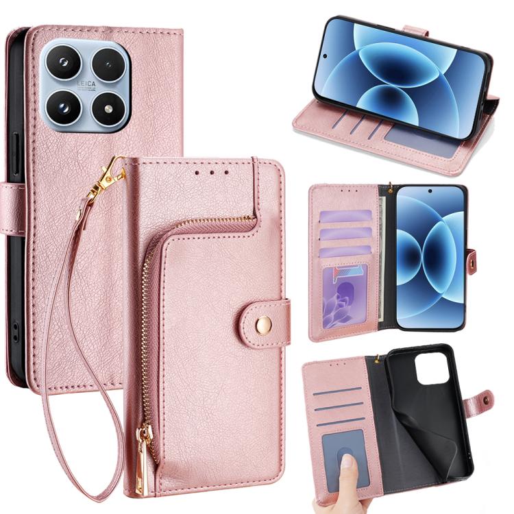 Zipper Bag Leather Phone Case, For Xiaomi 17 Ultra, For Xiaomi 17 Pro Max, For Xiaomi 17 Pro, For Xiaomi 17, For Xiaomi Civi 5 Pro 5G, For Xiaomi 15 Ultra, For Xiaomi 14T Pro 5G, For Xiaomi 14T 5G