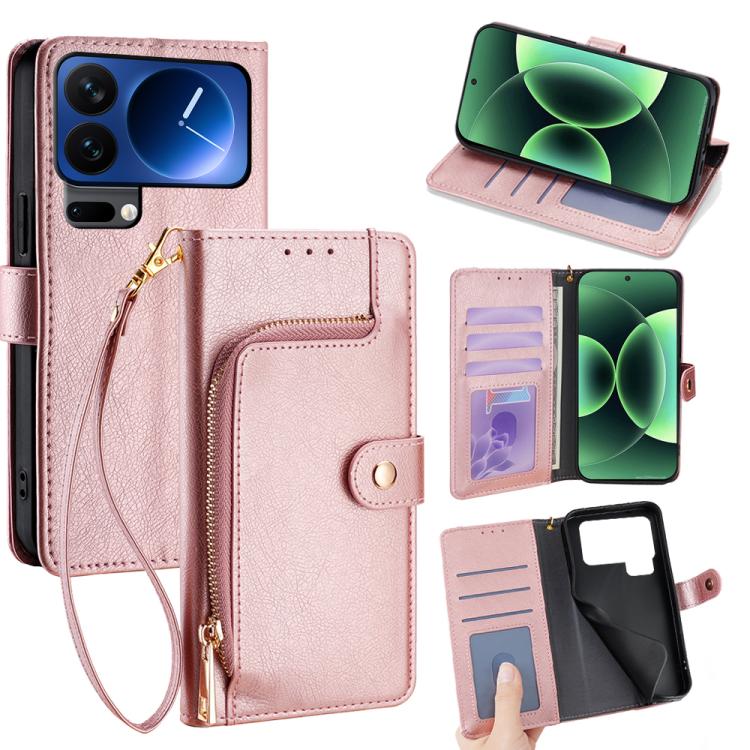 Zipper Bag Leather Phone Case, For Xiaomi 17 Ultra, For Xiaomi 17 Pro Max, For Xiaomi 17 Pro, For Xiaomi 17, For Xiaomi Civi 5 Pro 5G, For Xiaomi 15 Ultra, For Xiaomi 14T Pro 5G, For Xiaomi 14T 5G