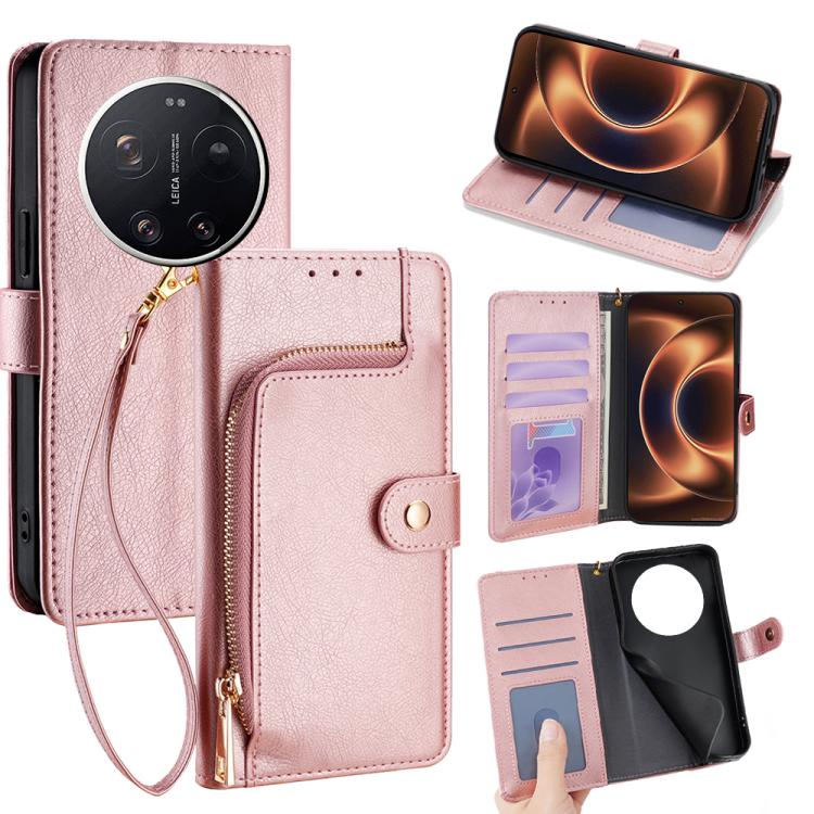 Zipper Bag Leather Phone Case, For Xiaomi 17 Ultra, For Xiaomi 17 Pro Max, For Xiaomi 17 Pro, For Xiaomi 17, For Xiaomi Civi 5 Pro 5G, For Xiaomi 15 Ultra, For Xiaomi 14T Pro 5G, For Xiaomi 14T 5G