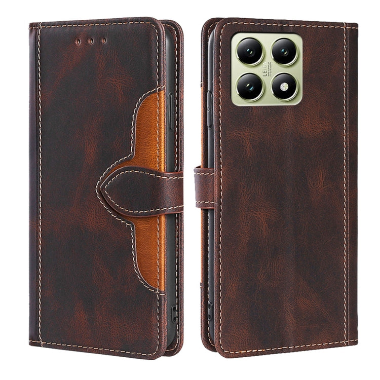 Skin Feel Magnetic Buckle Leather Phone Case, For Xiaomi 17 Ultra, For Xiaomi 17 Pro, For Xiaomi 17, For Xiaomi Civi 5 Pro 5G, For Xiaomi 15 Ultra, For Xiaomi 14T Pro 5G, For Xiaomi 14T 5G