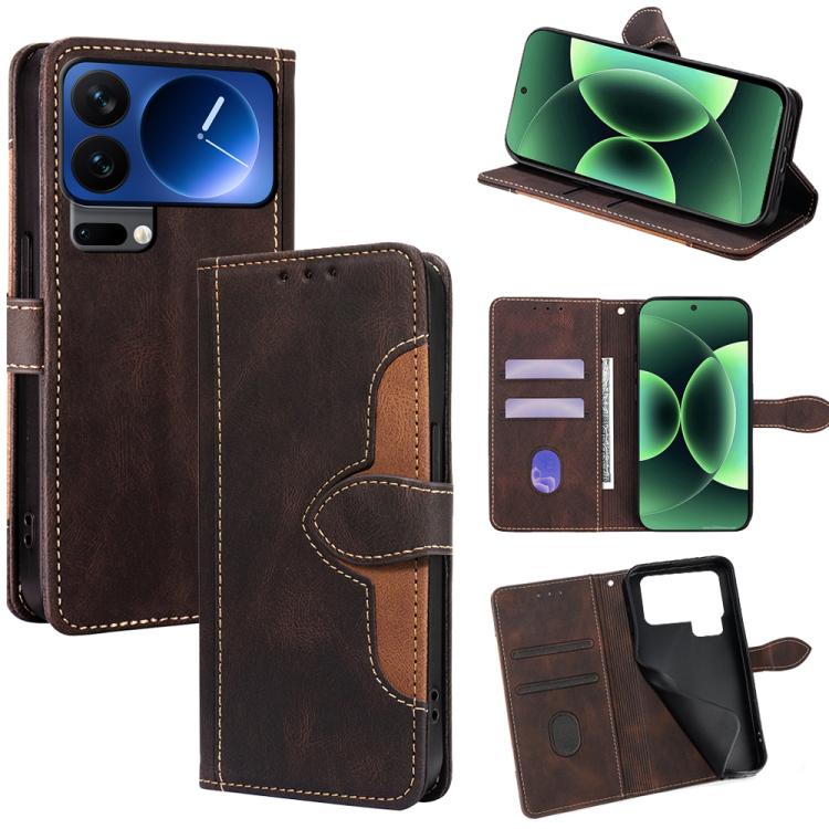 Skin Feel Magnetic Buckle Leather Phone Case, For Xiaomi 17 Ultra, For Xiaomi 17 Pro, For Xiaomi 17, For Xiaomi Civi 5 Pro 5G, For Xiaomi 15 Ultra, For Xiaomi 14T Pro 5G, For Xiaomi 14T 5G